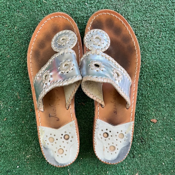 Jack Rogers Shoes - Jack Rogers Platinum Navajo Sandals